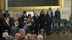 Trump, First Lady Pay Respects to Billy Graham at Capitol