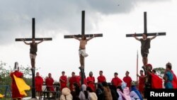 Kwoikwoyon yadda aka giciye Yesu Almsaihu a ranar Good Friday 