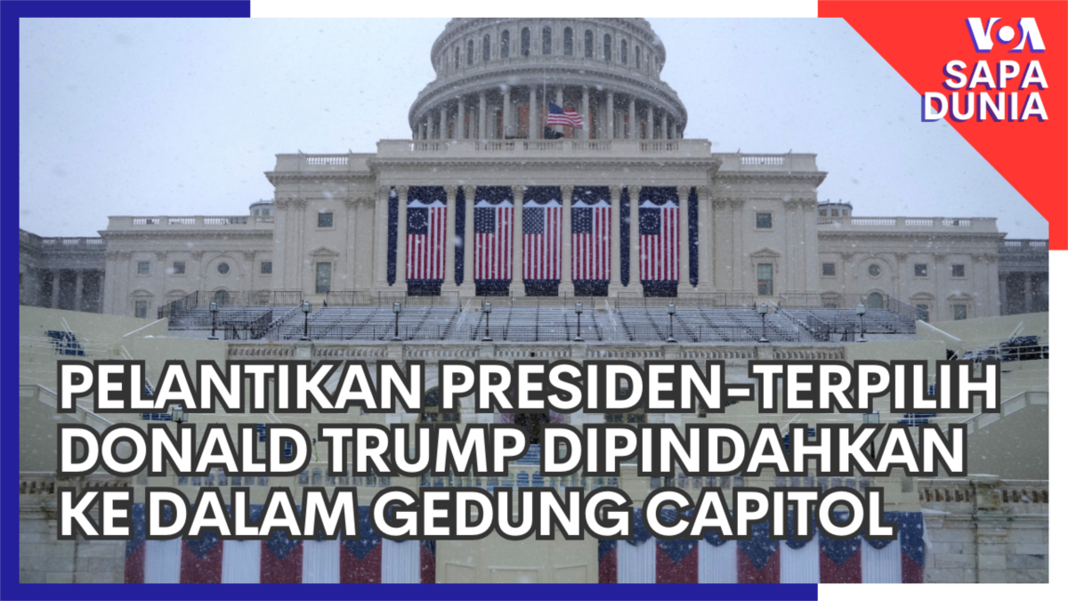 Pelantikan Presiden-Terpilih Donald Trump Dipindahkan ke Dalam Gedung Capitol