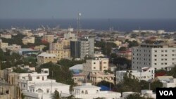 Vue sur la ville de Mogadiscio, en Somalie.