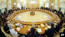在聖彼得堡召開的20國集團峰會，其中11國領導人和代表就敘利亞問題發表聯合聲明。