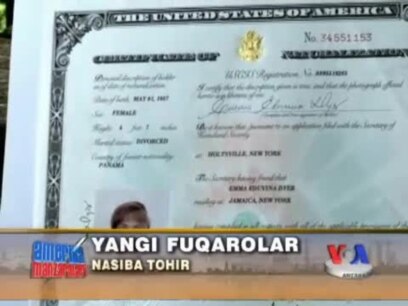 Amerikaning yangi fuqarolar/New US citizens 