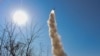 TOPSHOT - This picture taken on Feb. 2, 2024, and released from North Korea's official Korean Central News Agency (KCNA) on Feb. 3, 2024, shows an anti-aircraft missile test-fire in the West Sea of Korea.