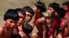 Grupo de indígenas yanomami en una municipalidad brasileña en julio de 20202.