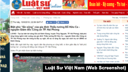 Bài viết "Biệt phủ lấn sông" trên tạp chí Luật Sư Việt Nam bị cho là "thông tin không đúng sự thật gây ảnh hưởng rất nghiêm trọng".