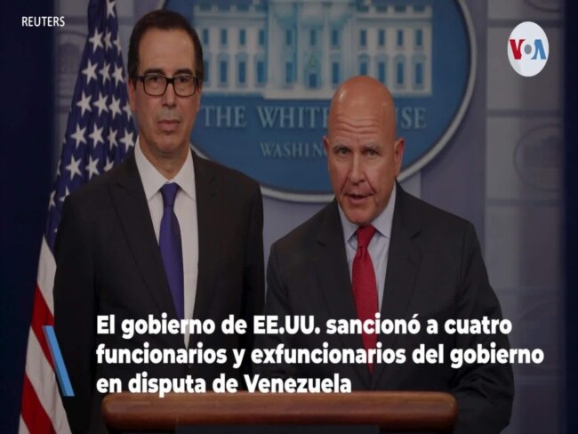 EE.UU. sanciona a funcionarios del gobierno en disputa de Venezuela