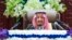 Saudi King Salman gives his annual policy speech in the ornate hall of the consultative Shura Council, Nov. 19, 2018, Riyadh, Saudi Arabia. 