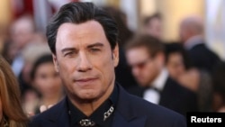 Actor John Travolta has a very recognizable chin.