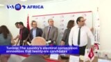 VOA60 Africa - 26 Candidates to Run in Tunisia's Early Presidential Vote