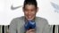 NBA sensation Jeremy Lin attends a news conference during his Taipei tour in downtown Taipei August 5, 2012.