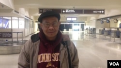 Mr. Hach Heoun, chairman of International Khmer Assembly at Reagan airport, Washington, DC, Monday, March 10, 2014.