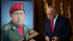 Menteri Dalam Negeri Venezuela Diosdado Cabello berbicara dalam sebuah sesi di Majelis Nasional di Caracas, pada 17 September 2024. (Foto: AFP/Federico Parra)