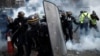 Anti-Government Protestors Clash with French Police in Paris