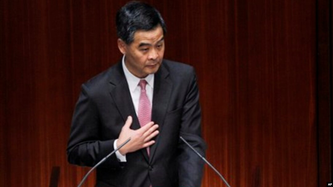 Kepala eksekutif Hong Kong Leung Chun-ying menegaskan bahwa dia tidak akan mundur (foto: dok).