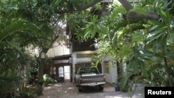 A general view of the home of French architect Patrick Henri Devillers is pictured in Phnom Penh, June 21, 2012.