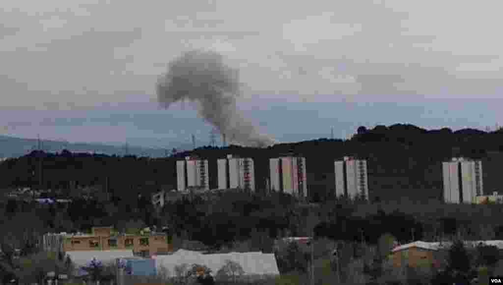 تصاویر دریافتی صدای آمریکا از انفجارهای بعدازظهر شنبه در نقاط مختلف تهران