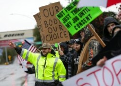 Protesti protiv obavezne vakcinacije u Washingtonu.