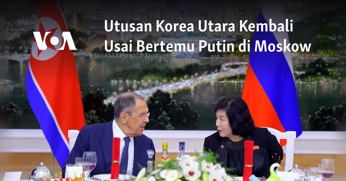 Utusan Korea Utara Kembali Usai Bertemu Putin di Moskow