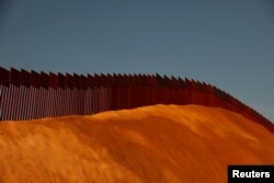The U.S. and Mexico border fence is seen in Tijuana, Mexico, Jan. 27, 2019.