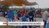 Migrantes enfrentan frío y fuertes vientos en su paso por México