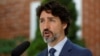 Le premier ministre canadien, Justin Trudeau, lors d'une conférence de presse à Ottawa, Ontario, le 22 juin 2020.