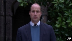 In this image made from video on May 20, 2021, provided by ITN, Britain's Prince William makes a statement following the publication of Lord Dyson's investigation into former BBC News religion editor Martin Bashir.