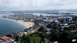 FILE - A general view of Monrovia, Liberia Nov. 21, 2007. Flooding in Liberia has led a group of senators to propose relocating the capital city away from Monrovia.