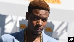 Fetty Wap arrives at the MTV Movie Awards at the Nokia Theatre on April 12, 2015, in Los Angeles.