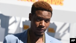 Fetty Wap arrives at the MTV Movie Awards at the Nokia Theatre on April 12, 2015, in Los Angeles. 