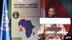 La ministre de la santé ivoirienne Raymonde Goudou Coffie à Abidjan, le 9 décembre 2017.