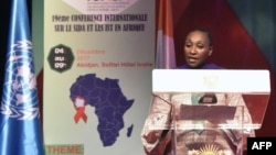 La ministre de la santé ivoirienne Raymonde Goudou Coffie à Abidjan, le 9 décembre 2017.