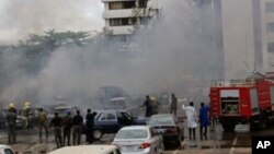 Une image de l'attaque du 16 juin contre le QG de la police nigériane à Abuja