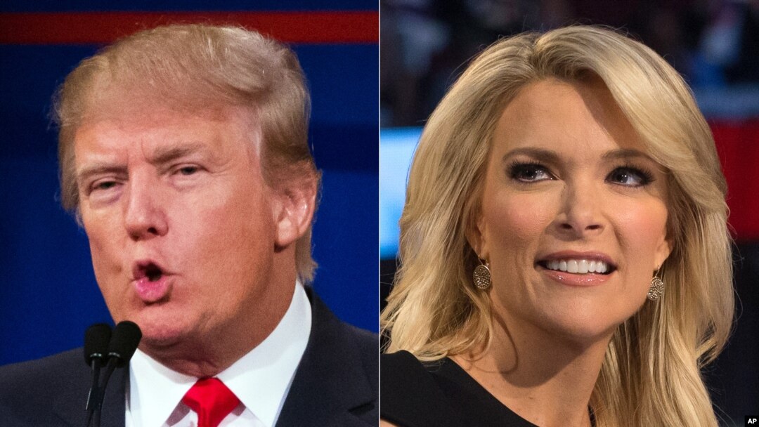 Rurambikanye hagati y'umuherwe Donald Trump n'umunyamakuru Megyn Kelly wa Fox News