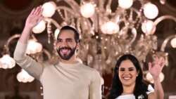 El presidente de El Salvador, Nayib Bukele, recibe felicitaciones por el resultado electoral del domingo
