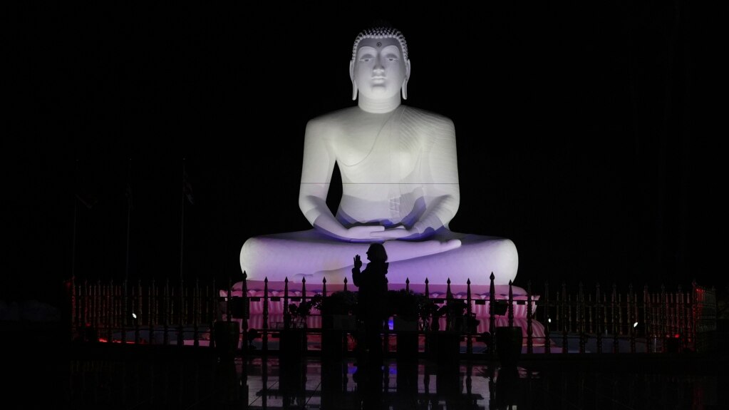 Near a New Jersey Highway, a Large Statue of Buddha