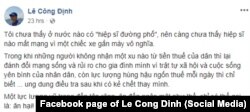 Ý kiến của nhà hoạt động Lê Công Định sau vụ "hiệp sĩ đường phố" bị sát hại hôm 13/5/2018