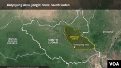 Kolynyang area, Jonglei state, South Sudan.