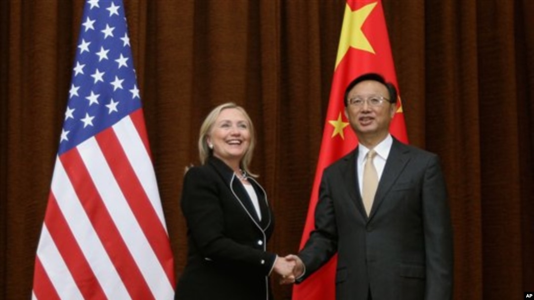 克林顿国务卿与中国外交部部长杨洁篪9月4日在北京