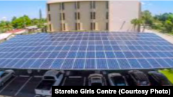 Planned 25-kilowatt embedded solar carport for Starehe Girls Centre