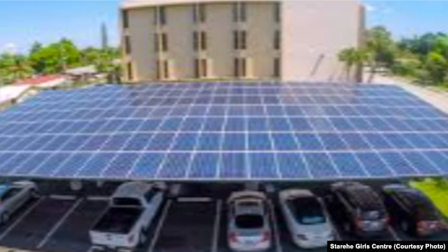 Planned 25-kilowatt embedded solar carport for Starehe Girls Centre