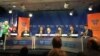 美國智庫伍德羅•威爾遜國際學者中心11月15日舉行名為“世界對於美國新任總統有何期待”的討論會（美國之音喬棧拍攝）。