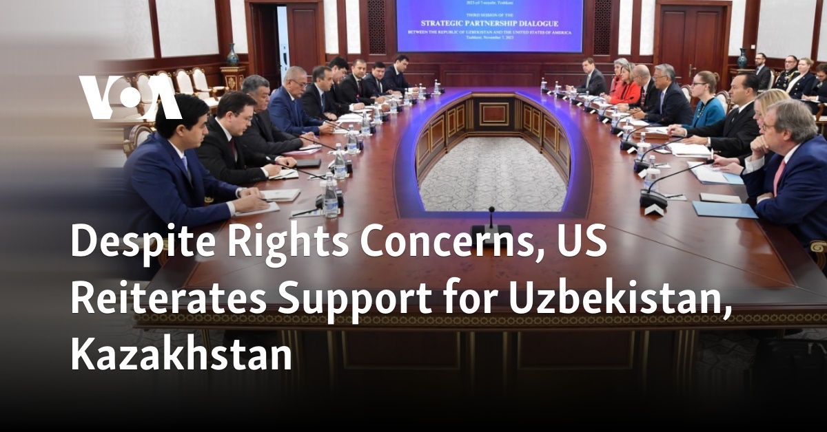 Despite Rights Concerns, US Reiterates Support for Uzbekistan, Kazakhstan