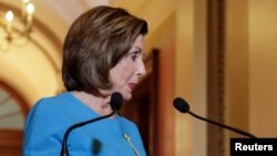 La presidente de la Cámara de Representantes de EE.UU. Nancy Pelosi,) ha prometido apoyo a proyecto de ley de ayuda económica por la pandemia.