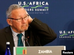 FILE - Zambia's new interim president is Guy Scott.