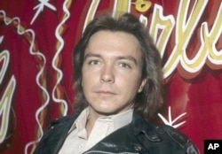 Singer and teen idol David Cassidy, best known for his role as TV's Keith Partridge on "The Partridge Family," is shown, Oct. 27, 1978. Location is unknown.