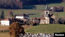 FILE - A general view shows the rural village Frayssinhes in south-central France, Dec.10, 2013.