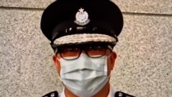香港警務處處長鄧炳強確認蔡展鵬休假接受調查，但拒絕回應案件詳情，強調事件不影響國安處運作。（網絡截圖）