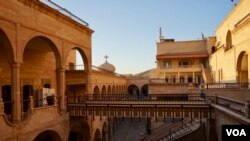 The 4th century monastery of St. Matthew. ISIS fighters were four kilometers from Iraq’s oldest monastery, which houses the tomb of a saint revered by Syriac Christianity, Alfaf, Iraq, Nov. 2, 2016. (J. Dettmer/VOA)