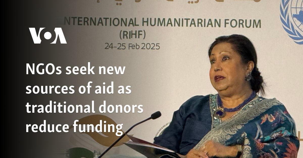 NGOs seek new sources of aid as traditional donors reduce funding