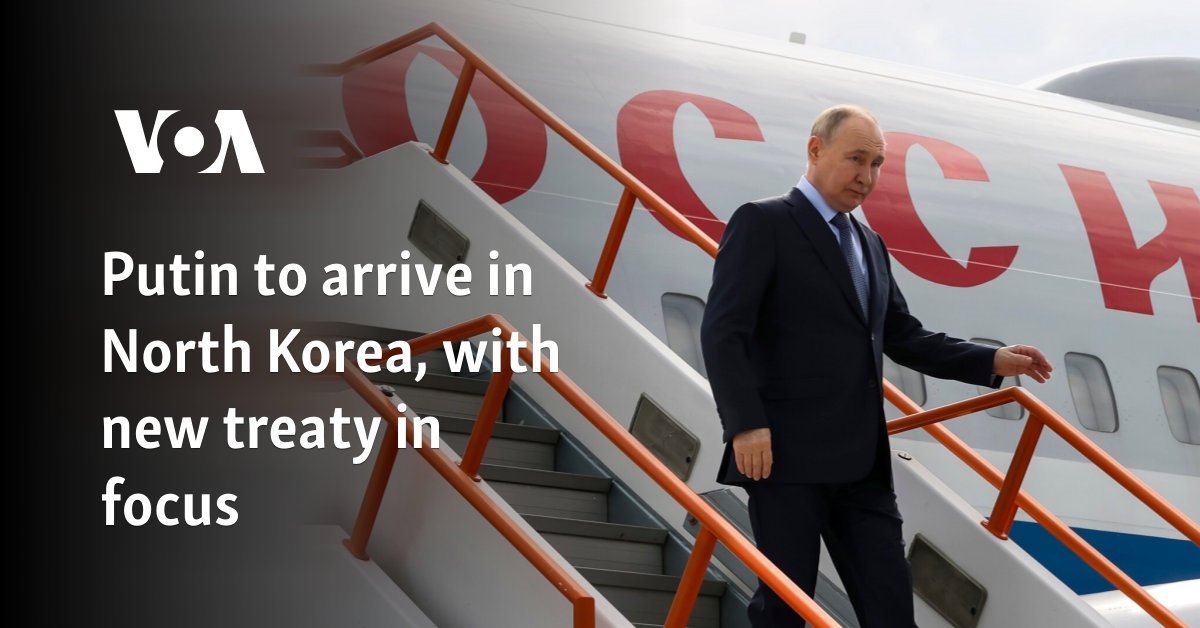 Putin to arrive in North Korea, with new treaty in focus